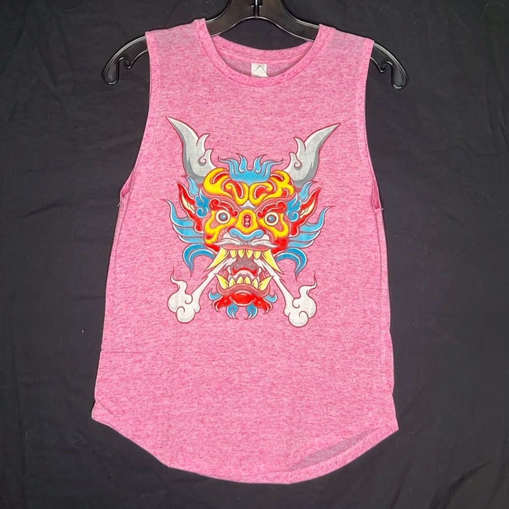 WOMENS PIMA TANK TOP T-SHIRT DRAGON Other sizes available NWOT